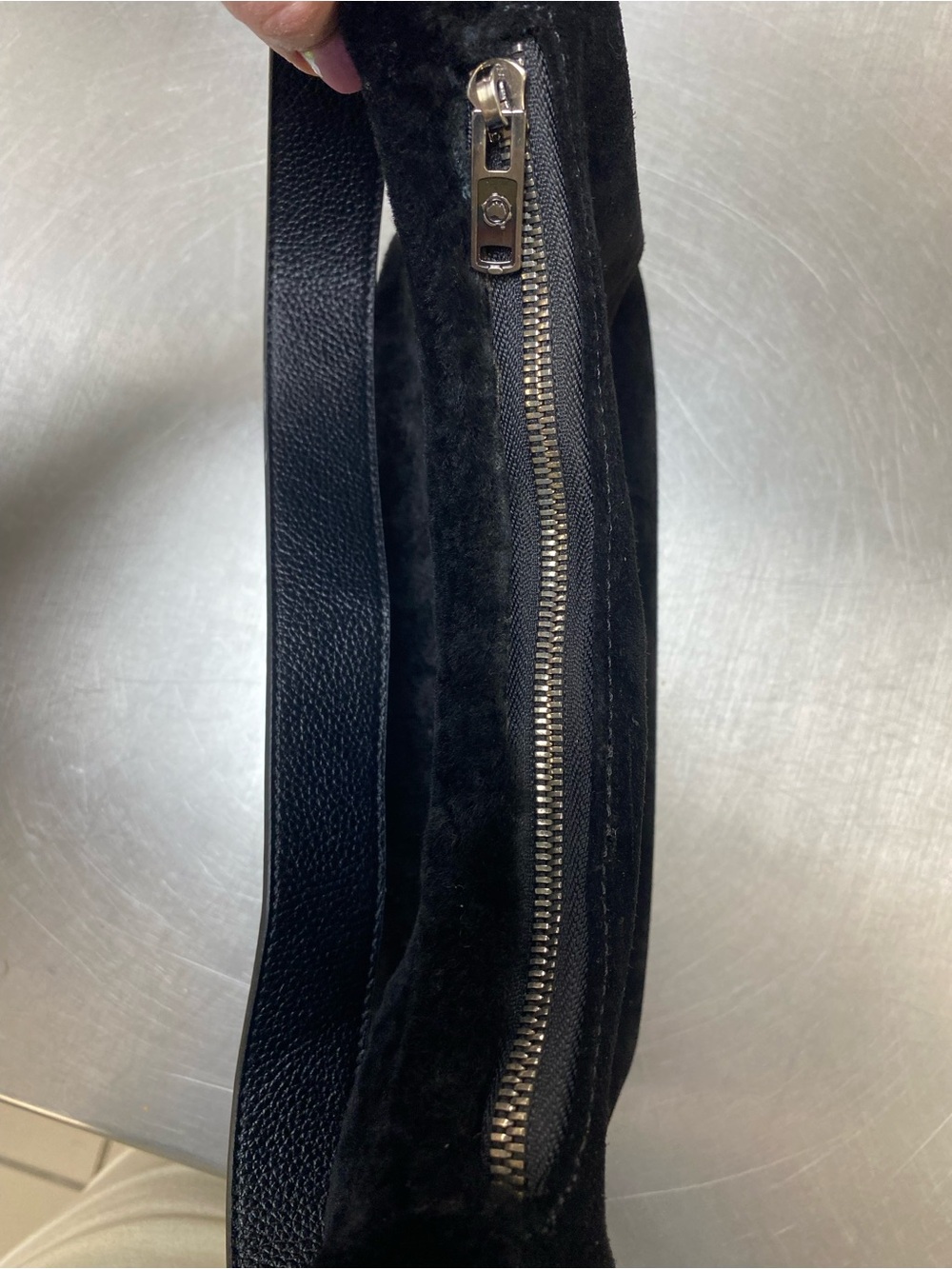 Black Faux Fur Shoulder Bag - Australia Luxe Collective-Babylon - Picture 7 of 10